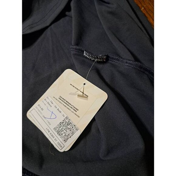 New Large Fabletics Pewter On The Go Bullt In Bra Dress Sleeveless Racerback NWT - Picture 5 of 5